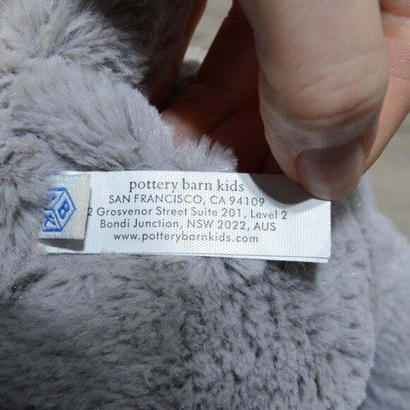 Pottery Barn Kids Large Plush Gray Bunny Rabbit - Picture 6 of 8